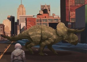 Astronaut Dinosaurier